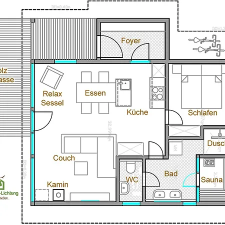 Ferienhaus 2 Personen Mit Sauna F0h5 *